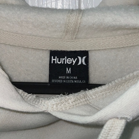 NWOT BEIGE HURLEY HOODIE - Picture 2 of 3